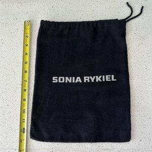 Sonia Rykiel Black Pouch with Logo